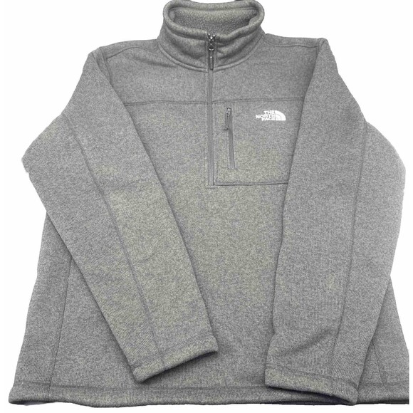 The North Face Other - Men’s The North Face GRAY Fleece 1/2 Zip Long Sleeve Pullover SZ Large